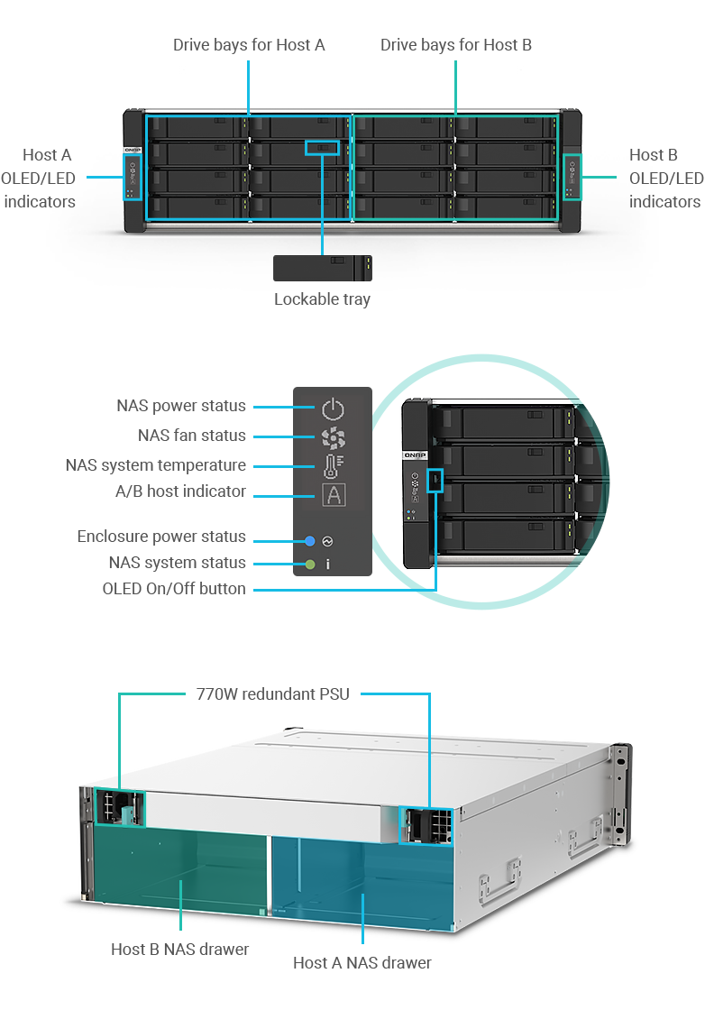 QNAP TEC-2N16 Specifications